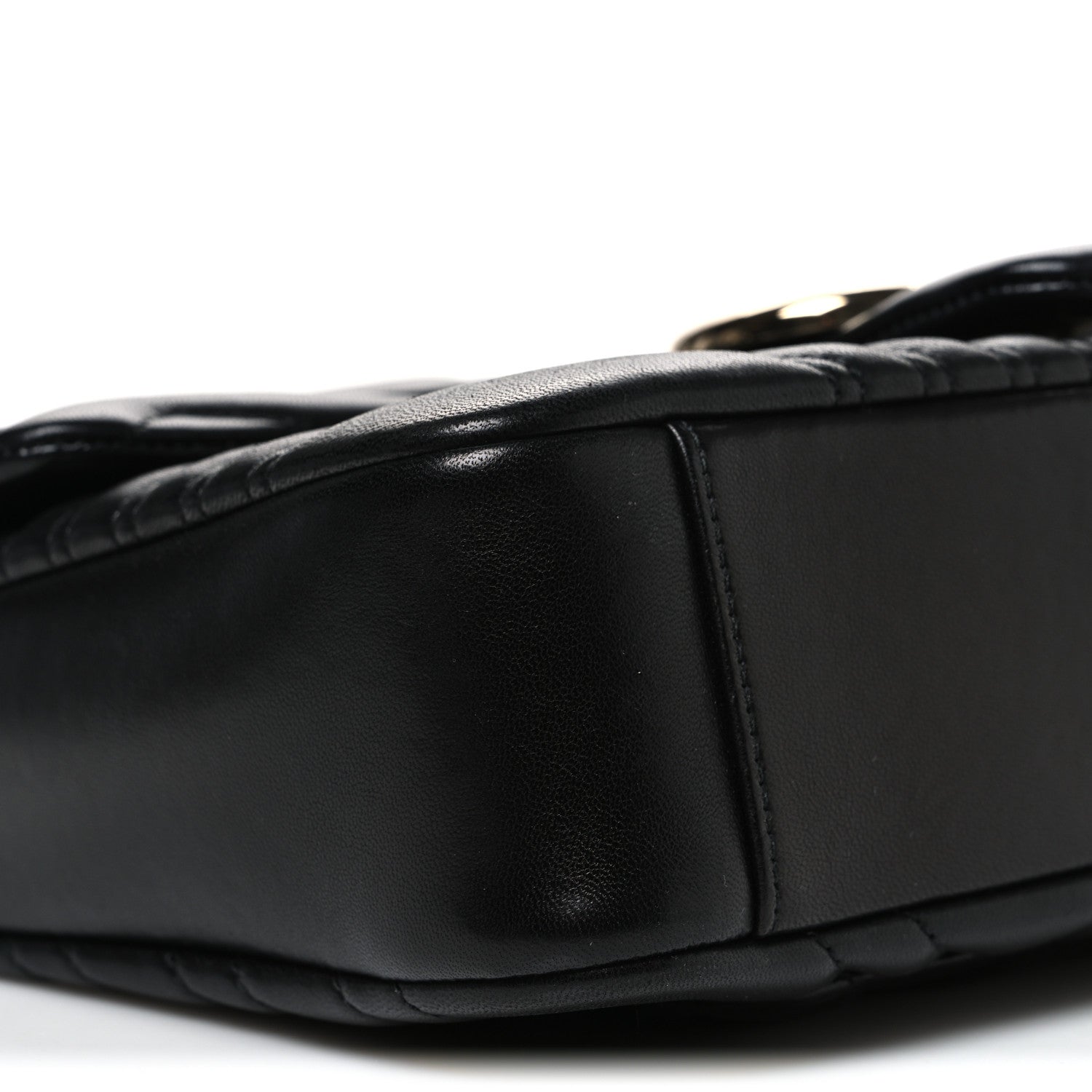 Lambskin Matelasse Large GG Marmont Shoulder Bag Black