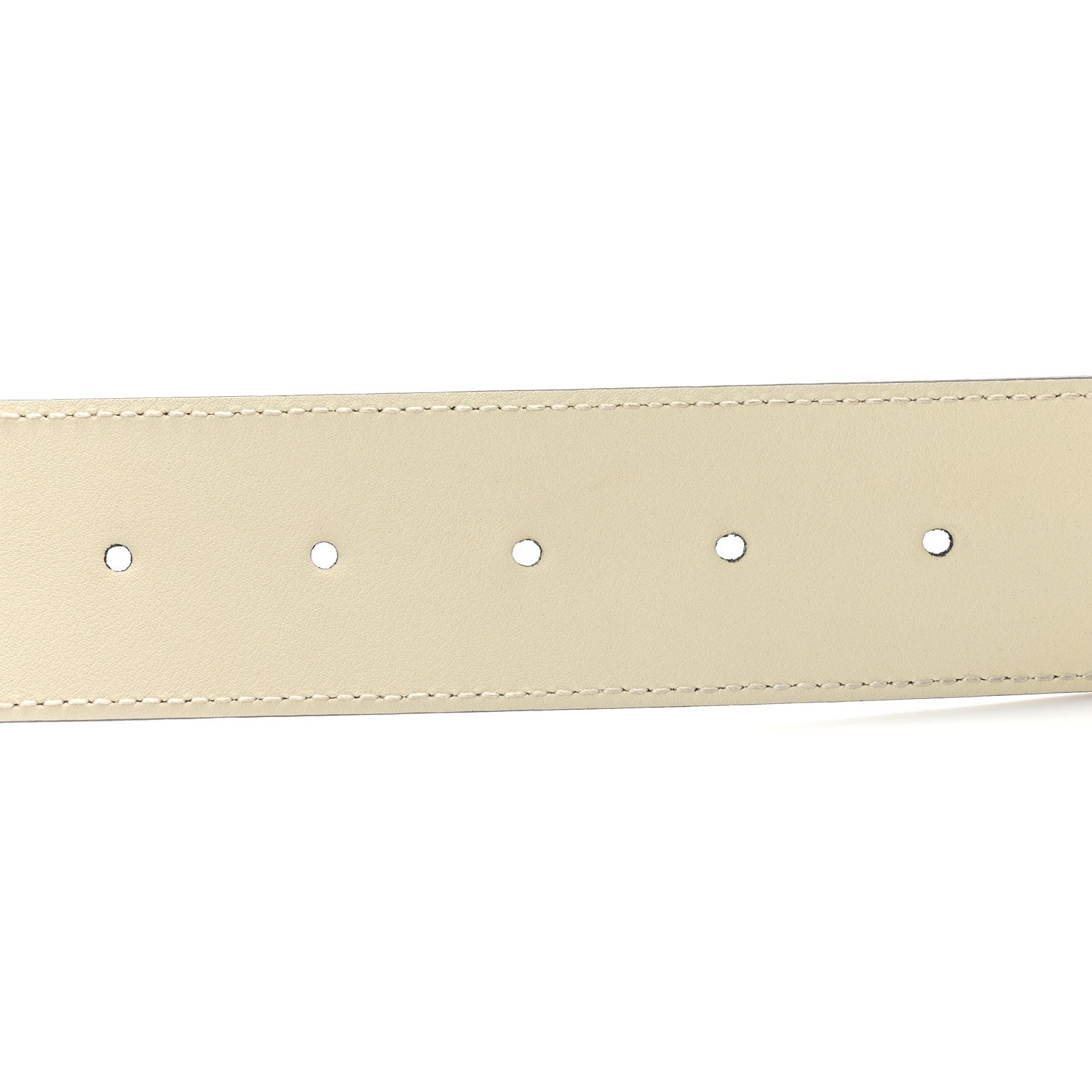 Calfskin Double G 40mm Belt 90 36 Mystic White