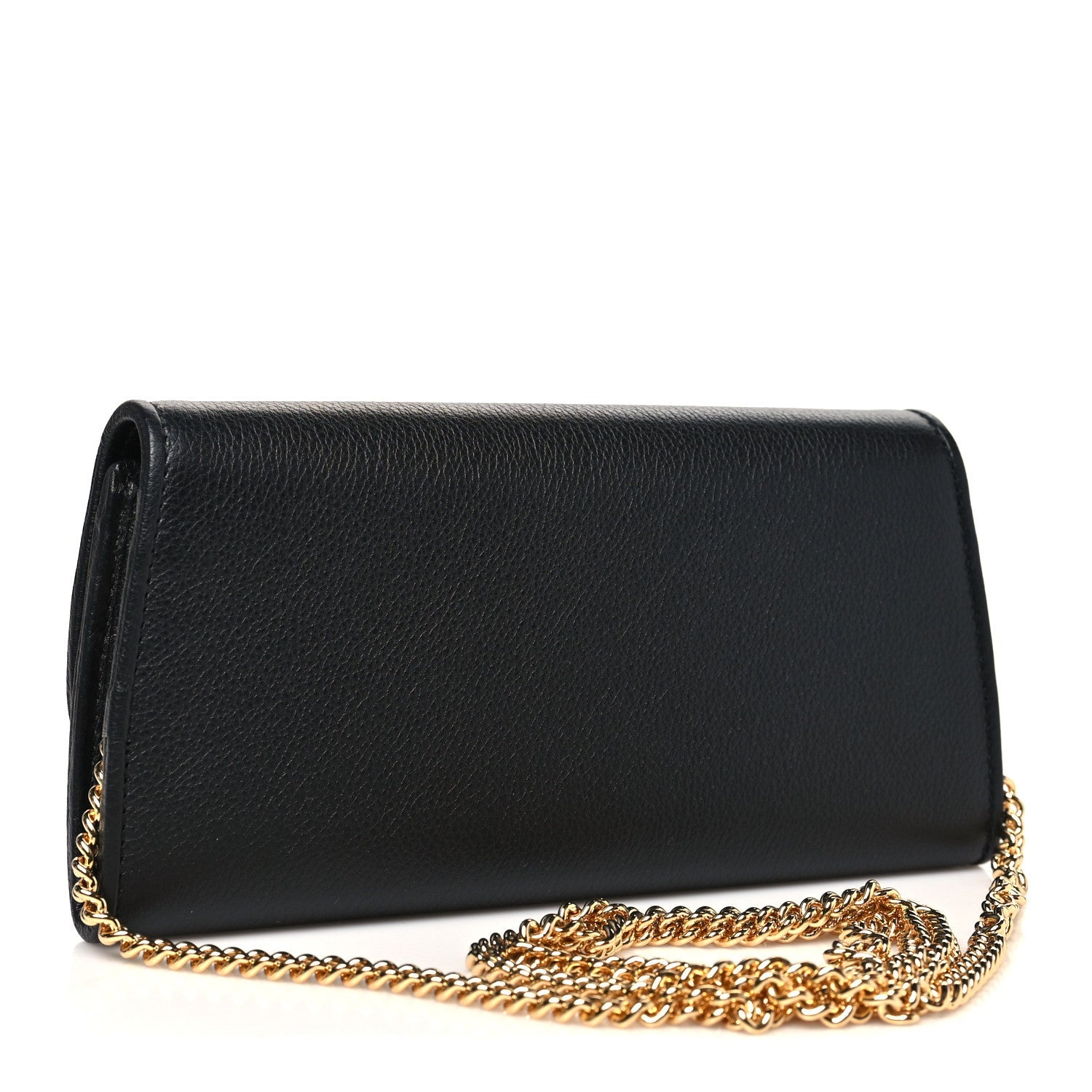 Roxy Calfskin Blondie Continental Chain Wallet Black