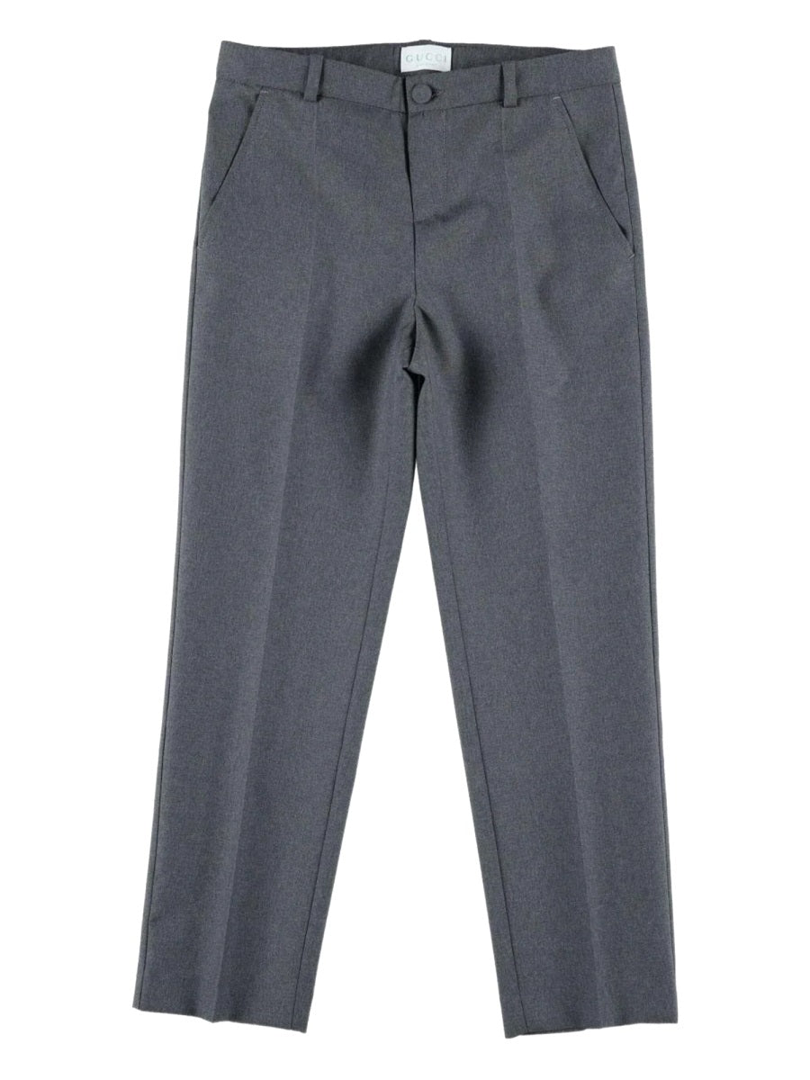 Gucci Wool Trousers — Gray