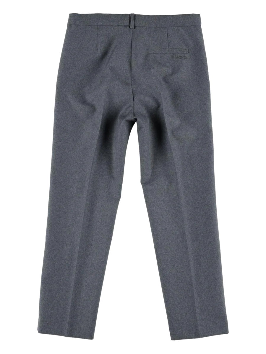 Gucci Wool Trousers — Gray