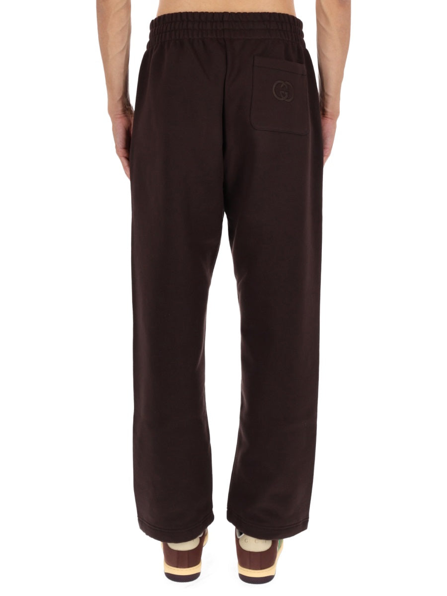 Gucci Cotton Trousers — Brown