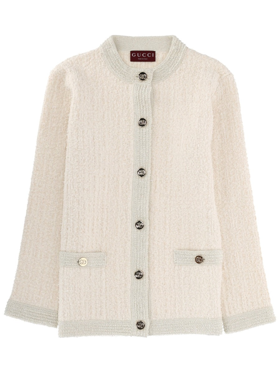 Gucci Wool Cardigan — White