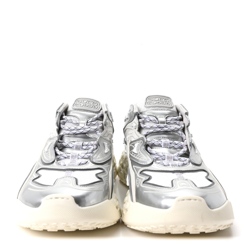 Metallic Demetra Mesh Cub3d Mens Sneakers 10 Grey White