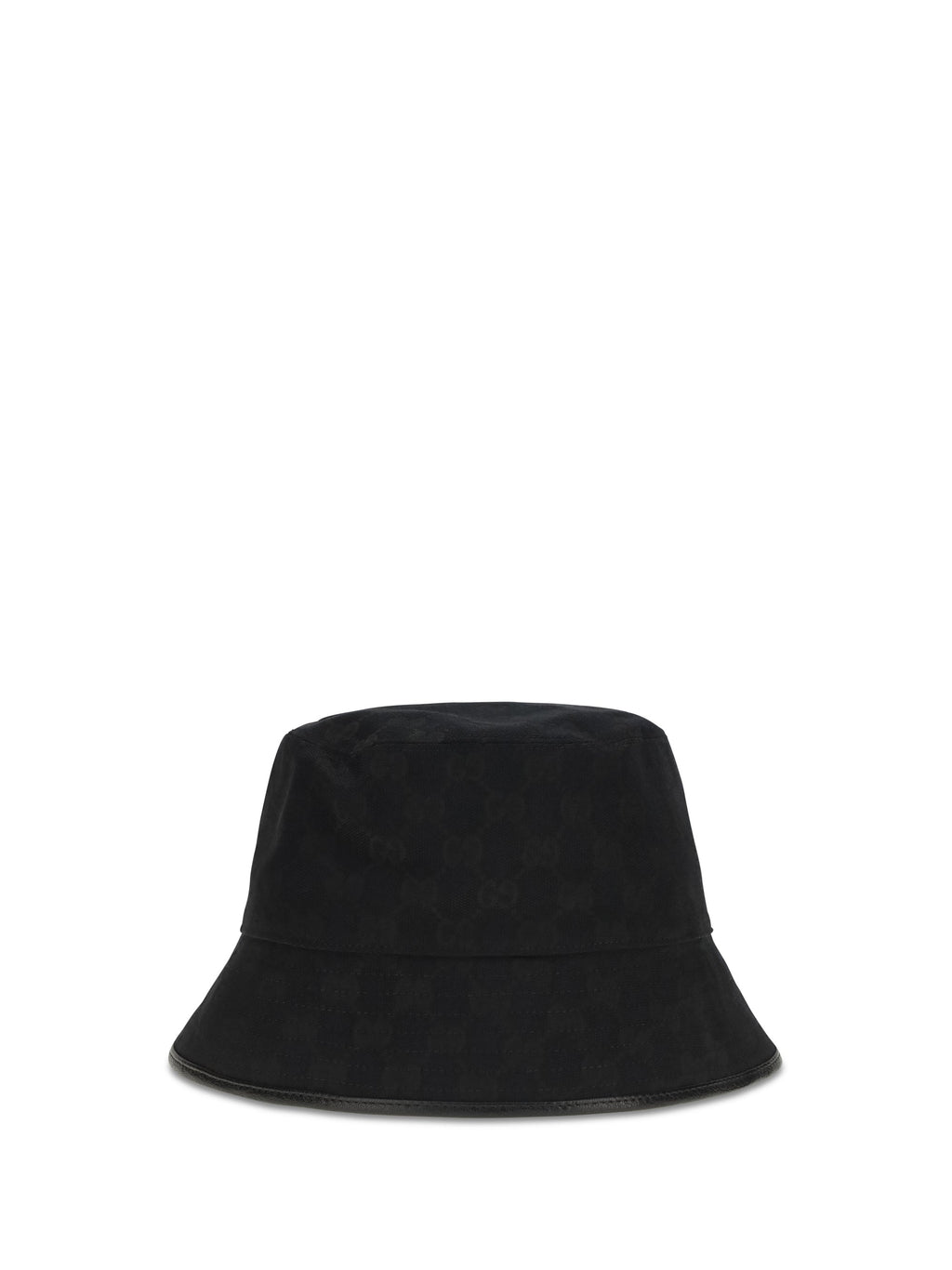 Gucci 8757404HBJS GG Cotton Canvas Bucket Hat — Black