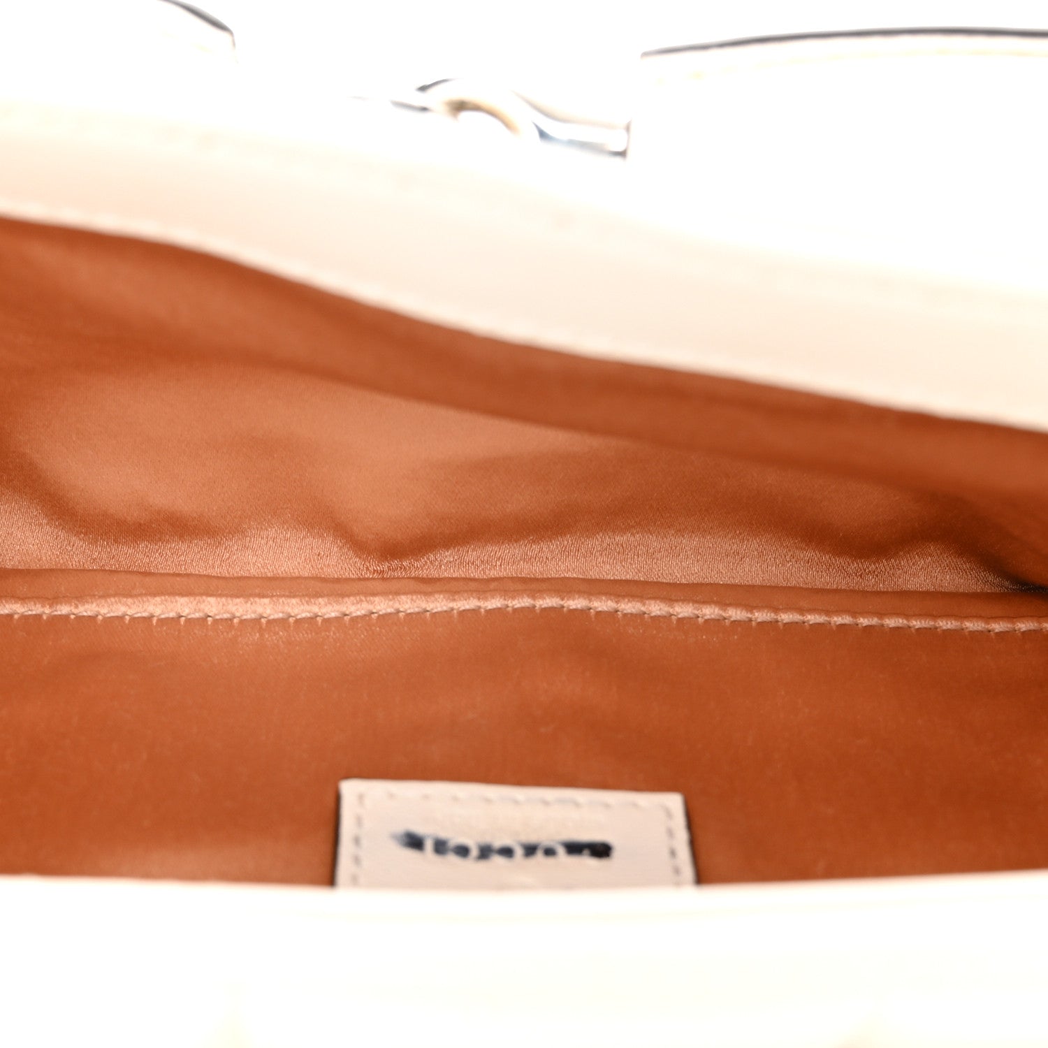 Nappa Vertical Matelasse Medium Maxi Horsebit Chain Shoulder Bag Mystic White