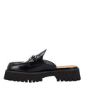 Magnum Calfskin Womens Horsebit Platform Mules 39.5 Black