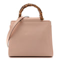 Nappa Bamboo Small Nymphaea Top Handle Bag  Perfect Pink
