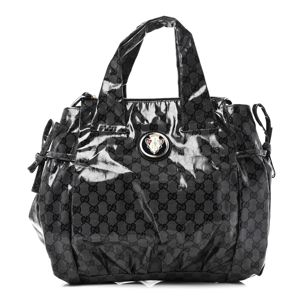 Crystal Monogram Hysteria Tote Navy Blue
