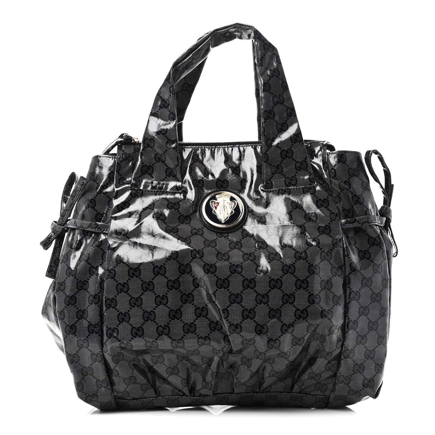 Crystal Monogram Hysteria Tote Navy Blue