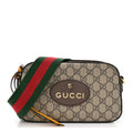 GG Supreme Monogram Web Neo Vintage Shoulder Bag Beige New Acero Crop