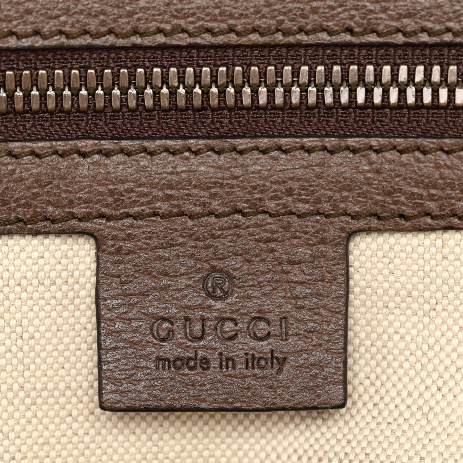 GG Supreme Monogram Medium Ophidia Day Backpack Brown