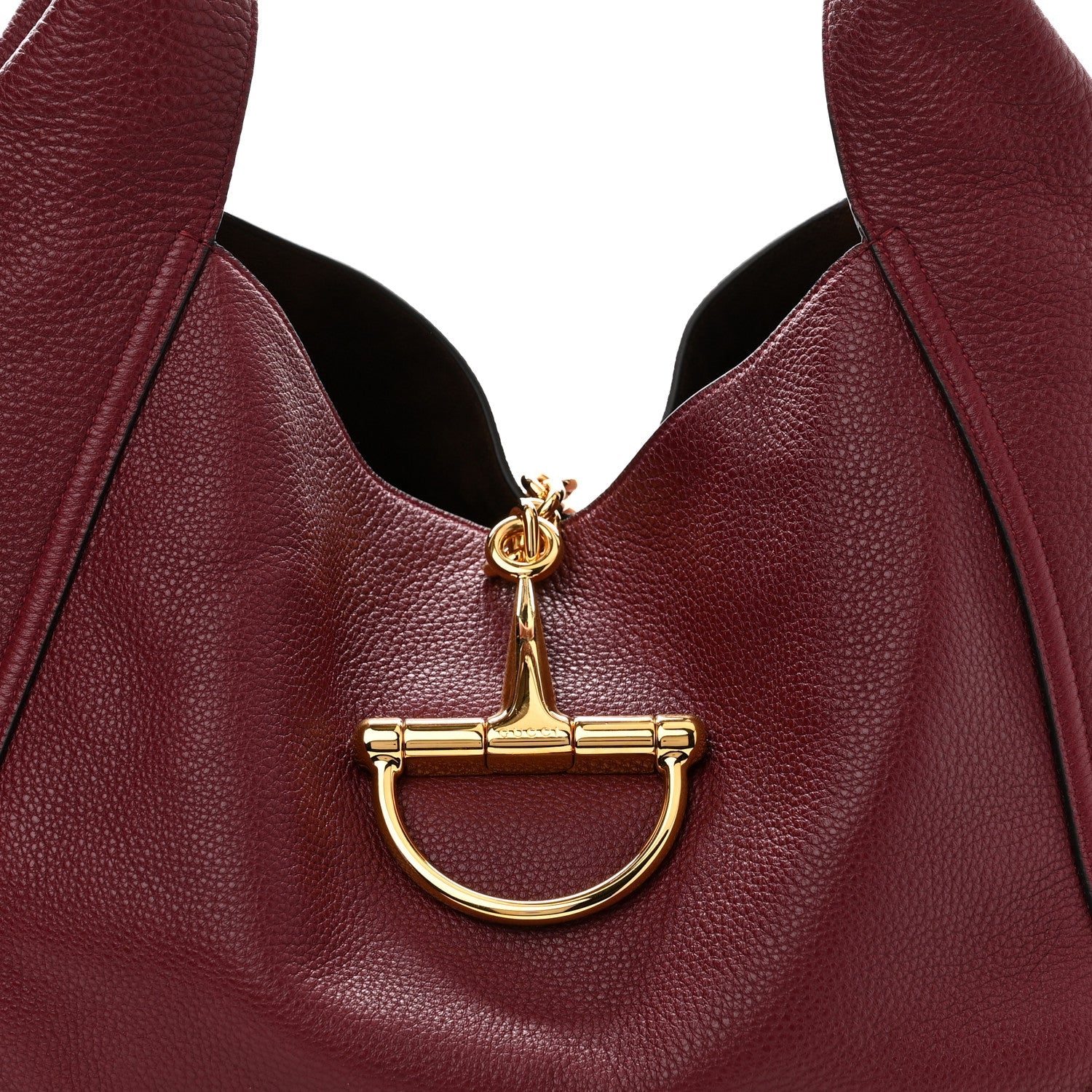 Grained Calfskin Softbit Maxi Shoulder Bag Rosso Ancora Red