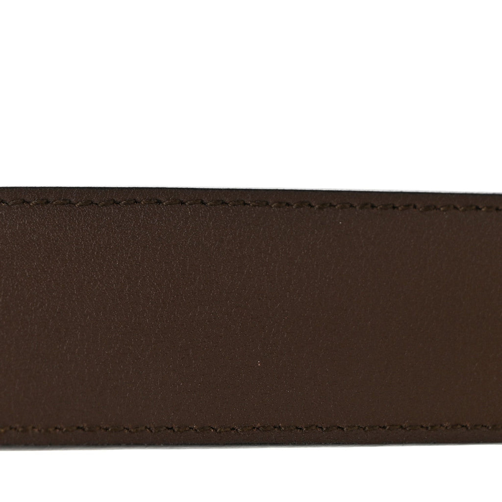 Supreme Monogram Calfskin Rectangular Belt 75 30 Brown