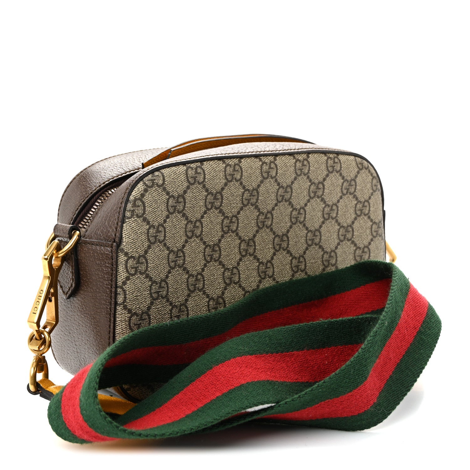 GG Supreme Monogram Web Neo Vintage Shoulder Bag Beige New Acero Crop