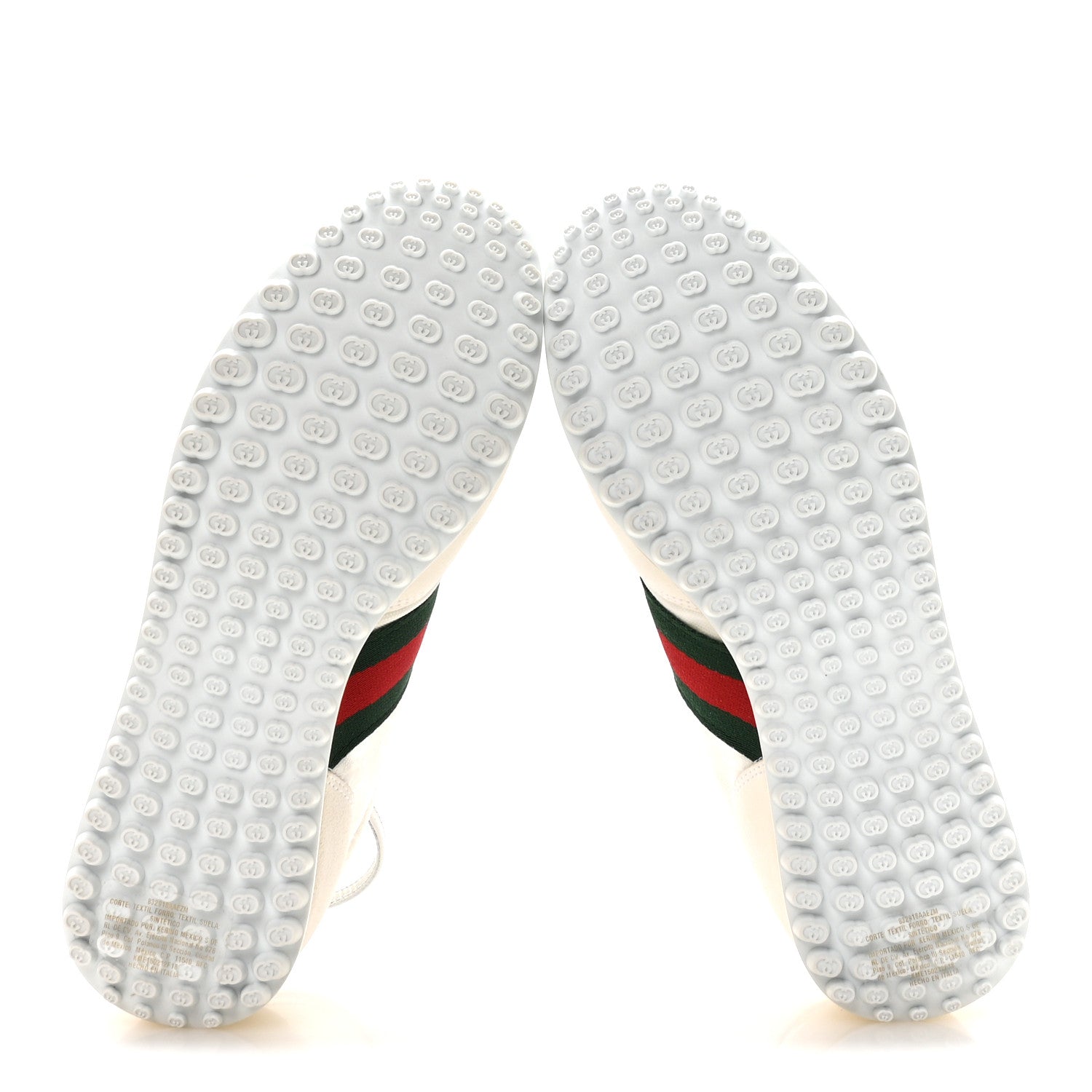 GG Suede Monogram Web Re-Motion Sneakers 37.5 White