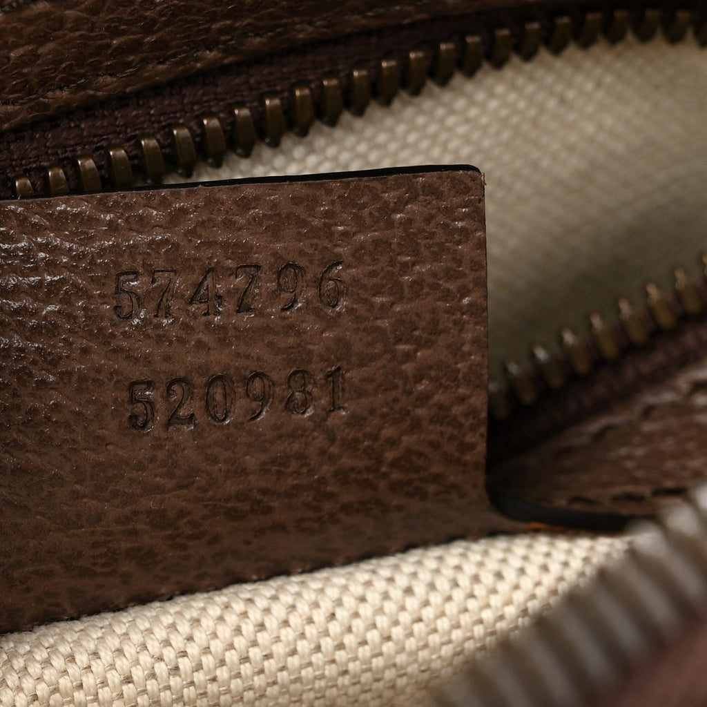 Soft GG Supreme Monogram Medium Ophidia Belt Bag Dark Brown