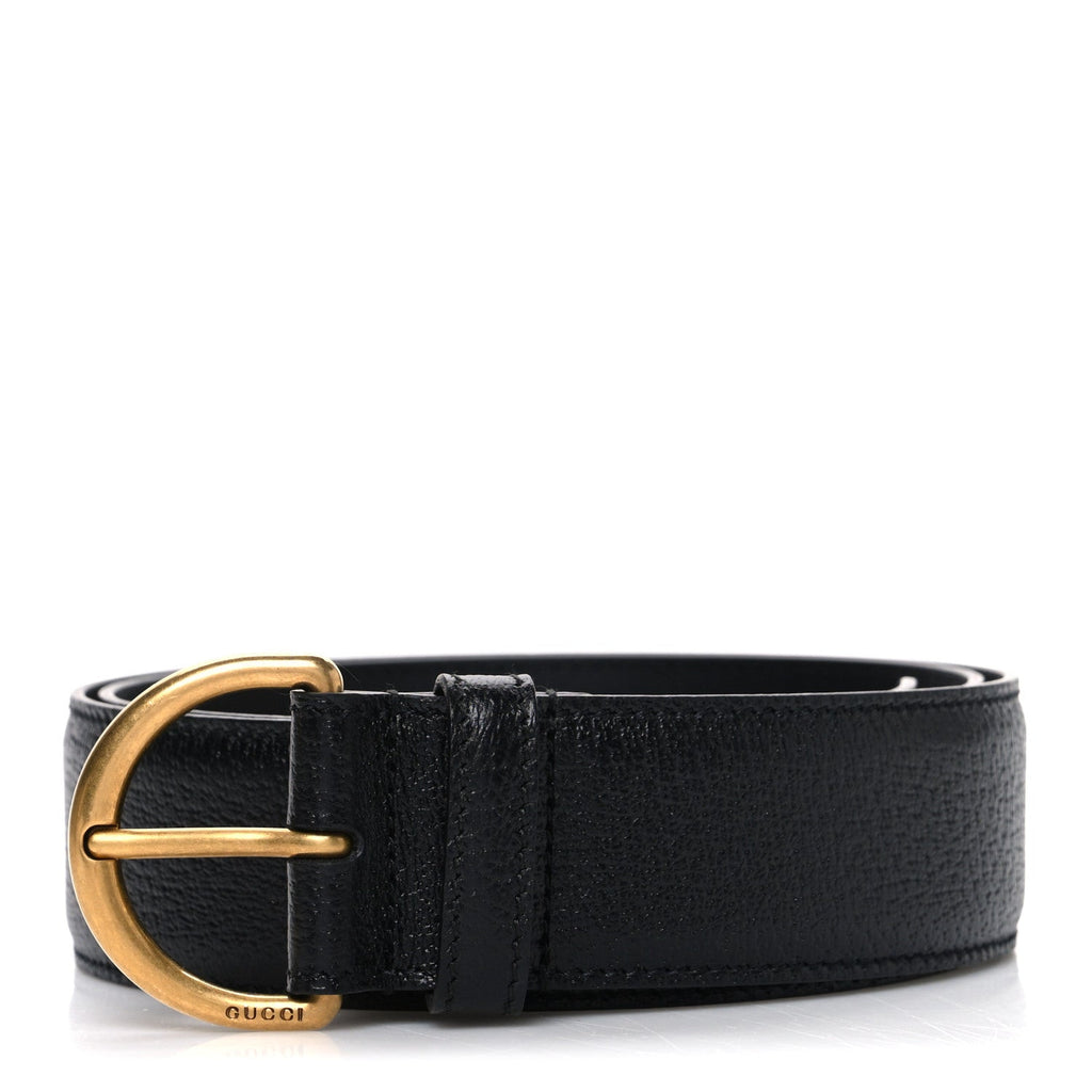 Textured Dollar Calfskin 40mm Belt 85 34 Black