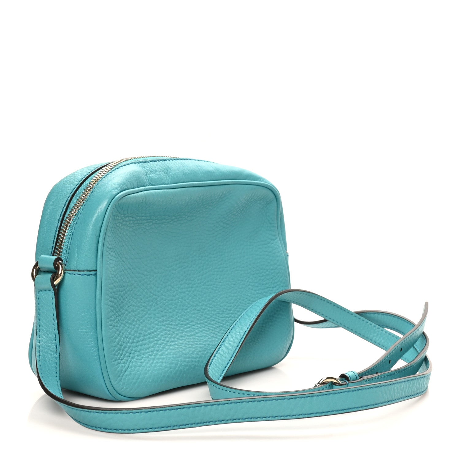 Pebbled Calfskin Small Soho Disco Bag Deep Cobalt