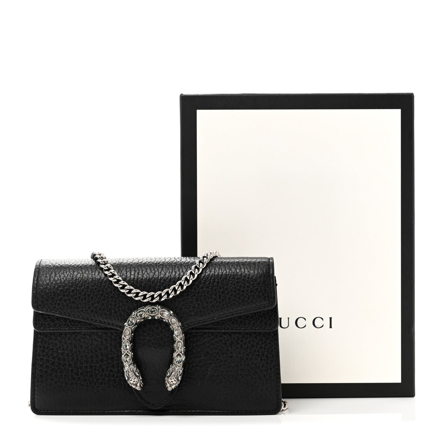 Calfskin Super Mini Dionysus Shoulder Bag Black