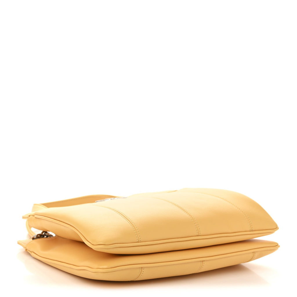 Senna Calfskin Petite GG Small Tote Bag Sunny Yellow