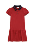 Gucci Cotton Polo Dress — Red