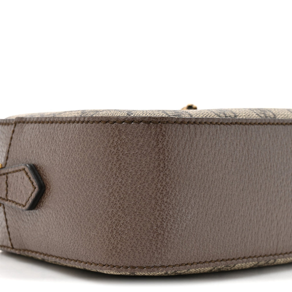 GG Supreme Monogram Web Neo Vintage Shoulder Bag Beige New Acero Crop
