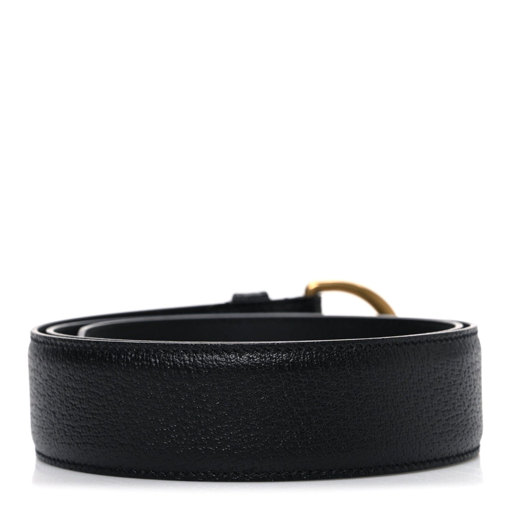 Textured Dollar Calfskin 40mm Belt 85 34 Black