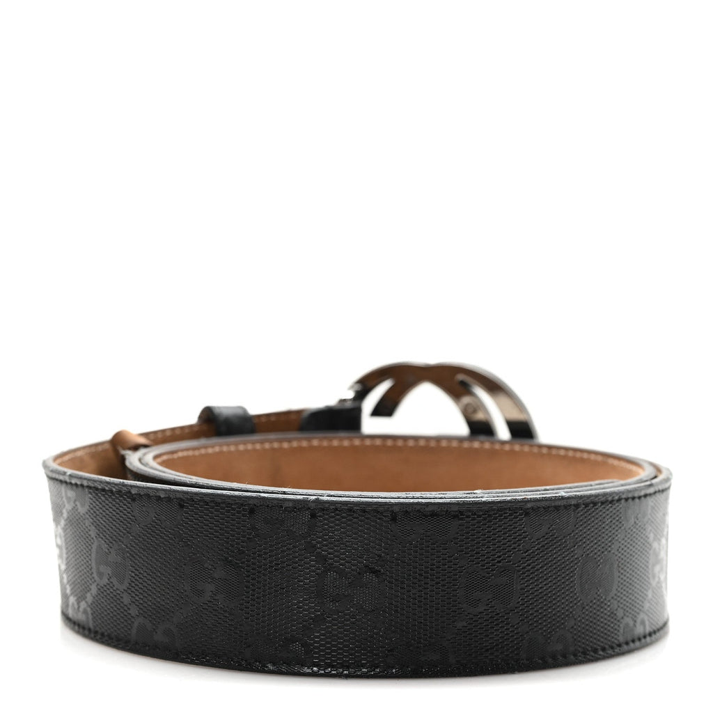 Imprime Monogram Interlocking G 105 42 Belt Black