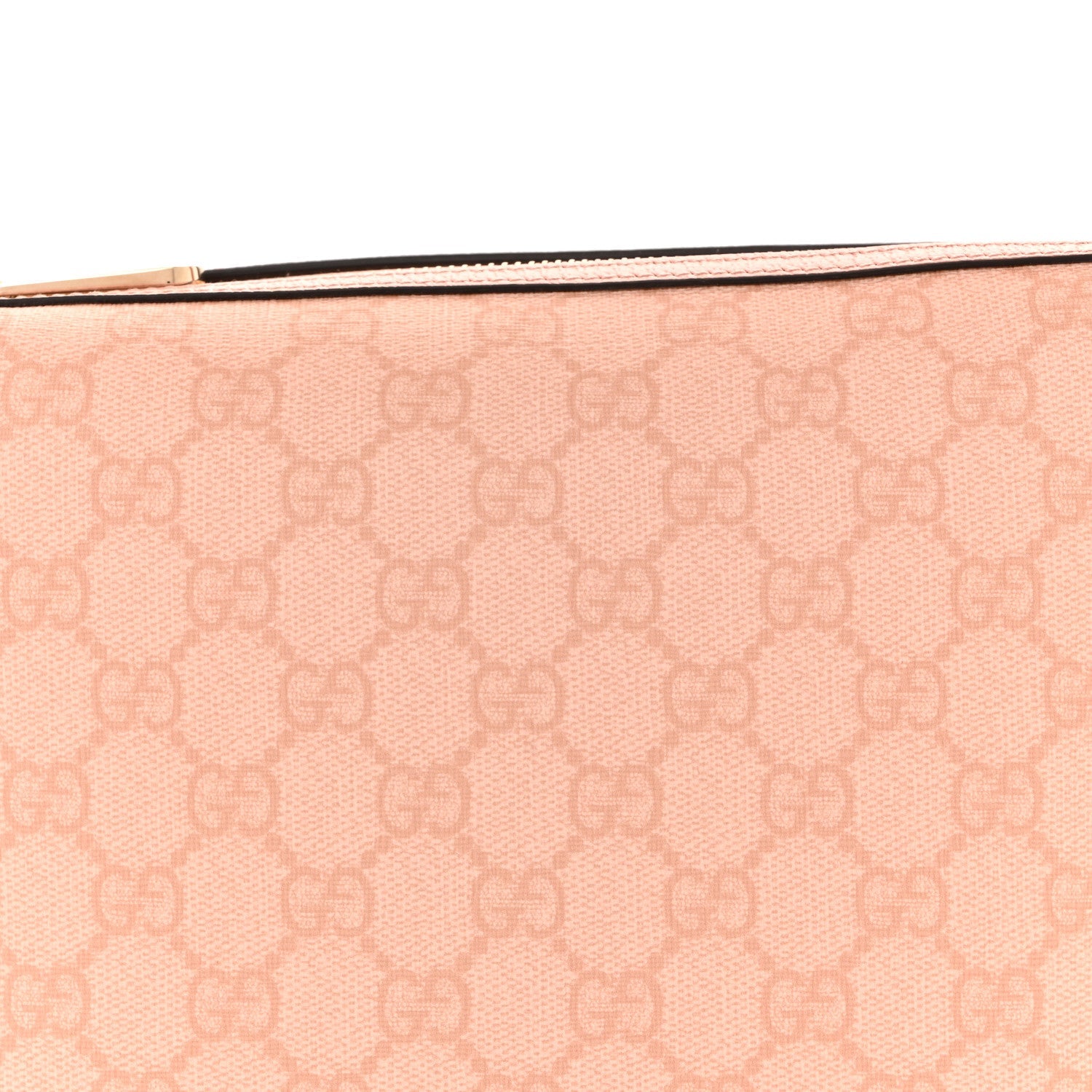 GG Supreme Monogram Textured Calfskin Web Super Mini Ophidia Shoulder Bag Pink
