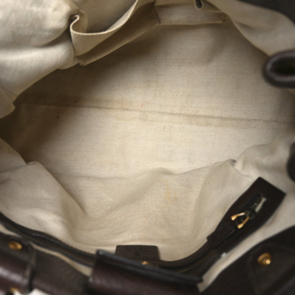Monogram Medium GG Running Tote Dark Brown