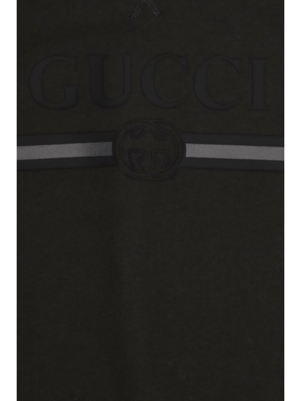 Gucci Cotton Logo Hoodie — Gray