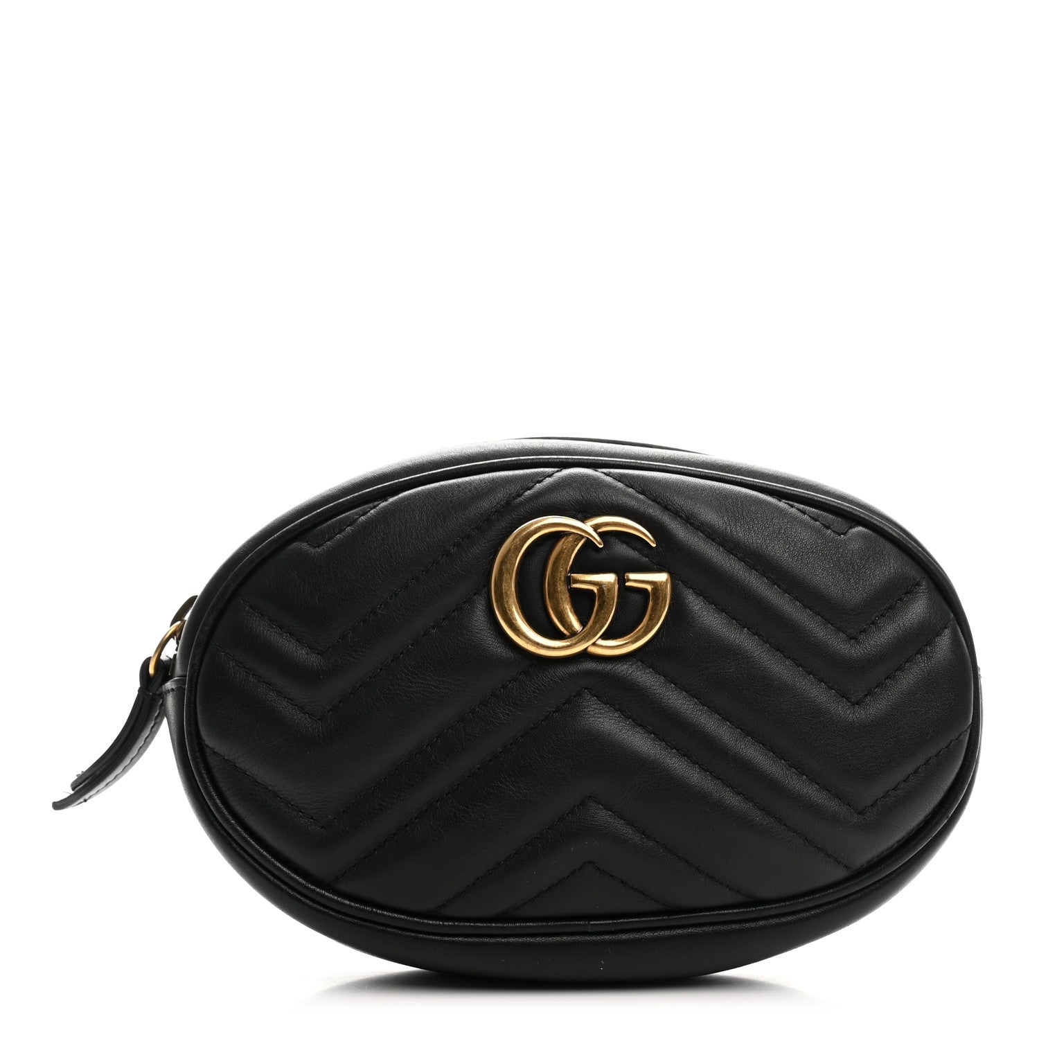 Calfskin Matelasse GG Marmont Belt Bag 95 38 Black
