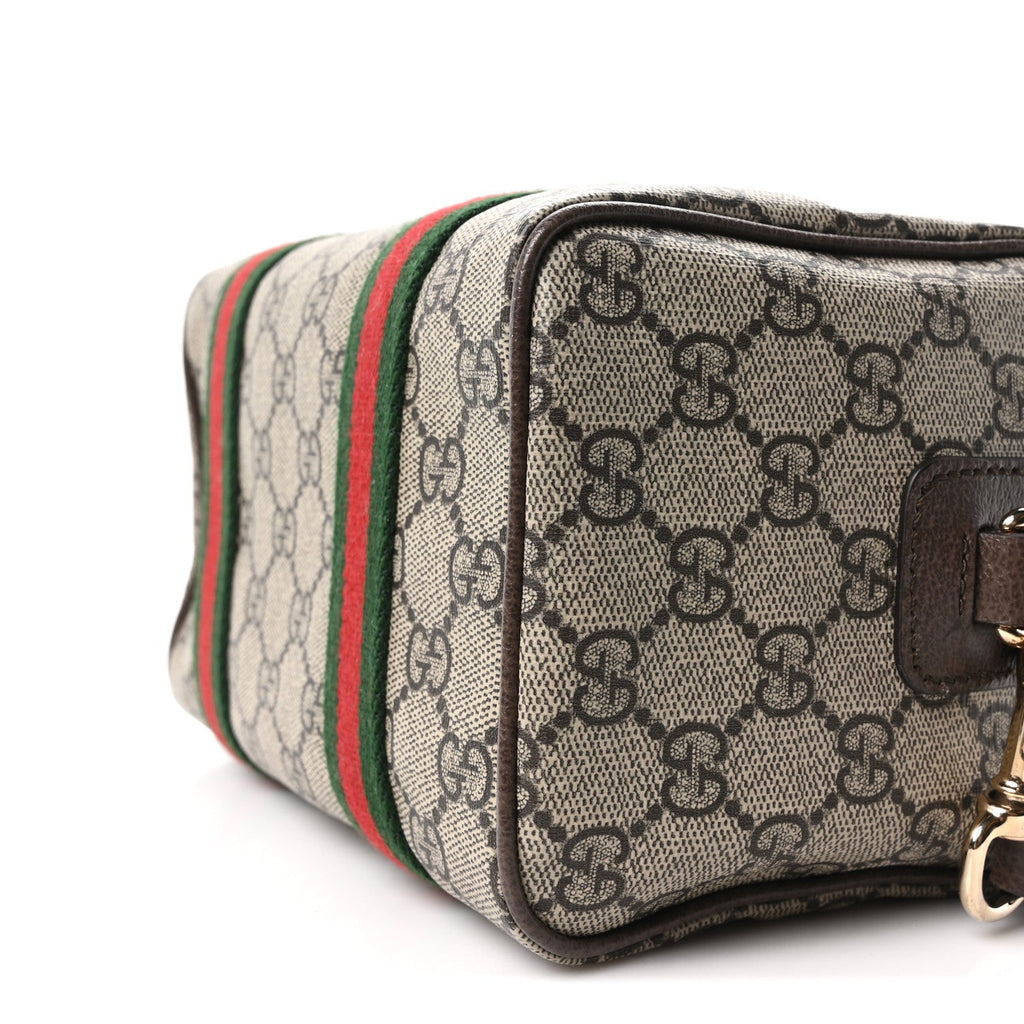 GG Supreme Web Mini GG Top Handle Bag Beige Ebony New Acero
