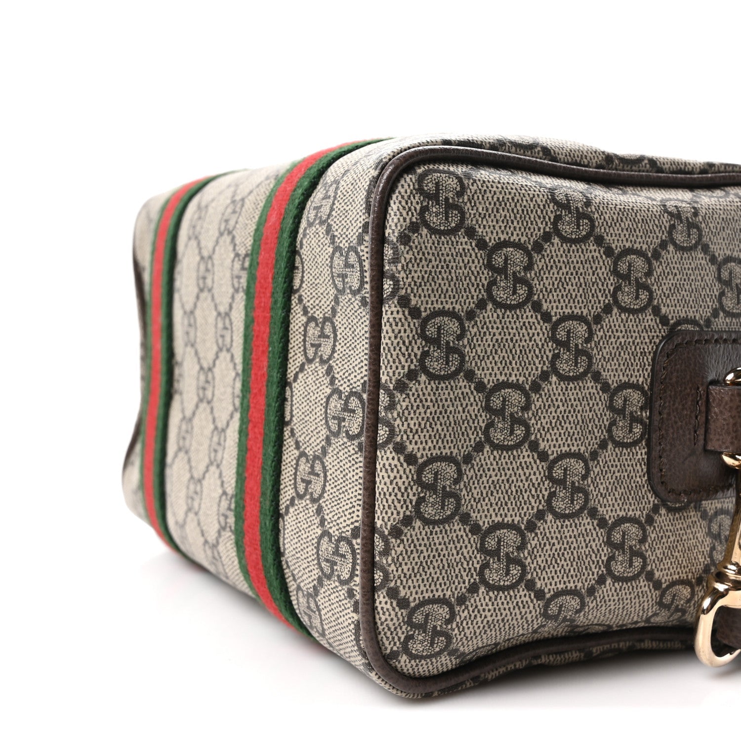 GG Supreme Web Mini GG Top Handle Bag Beige Ebony New Acero