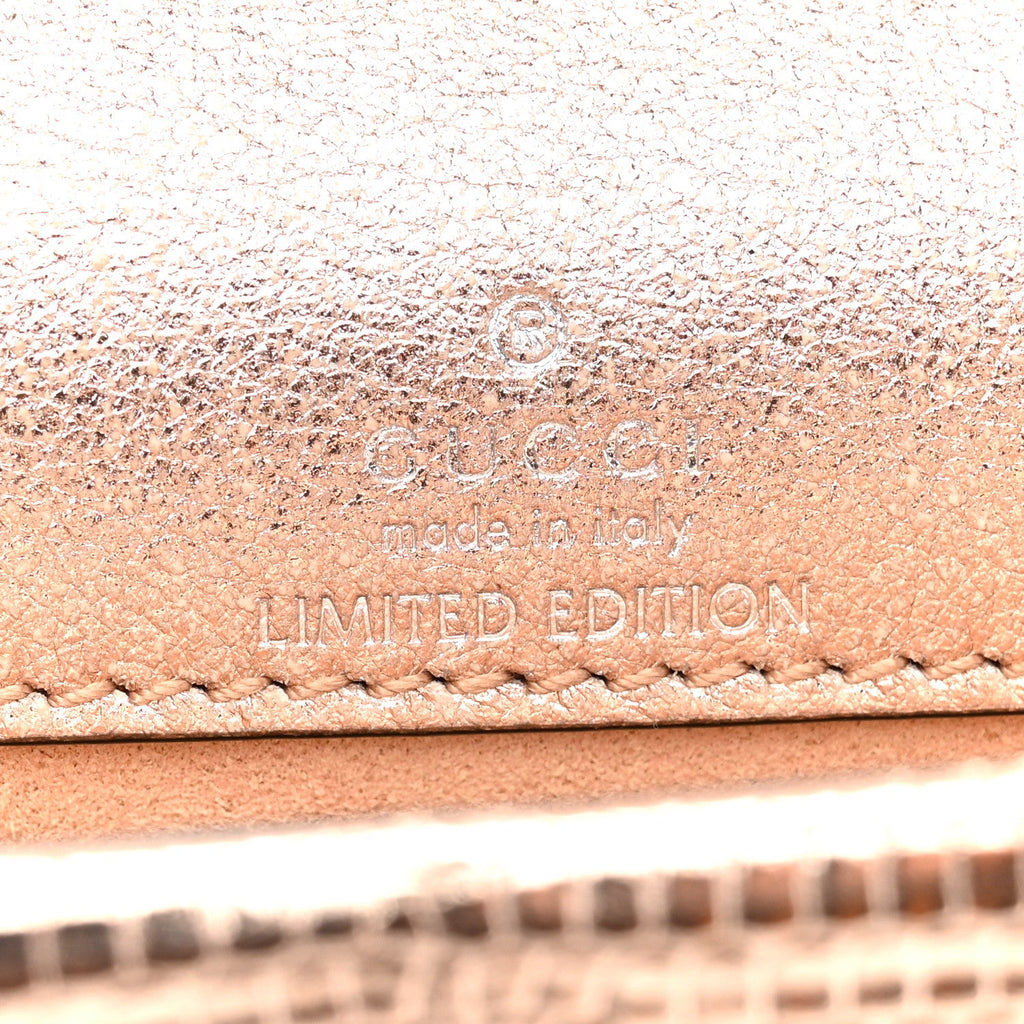 Metallic Lizard Super Mini Dionysus Bag Rame