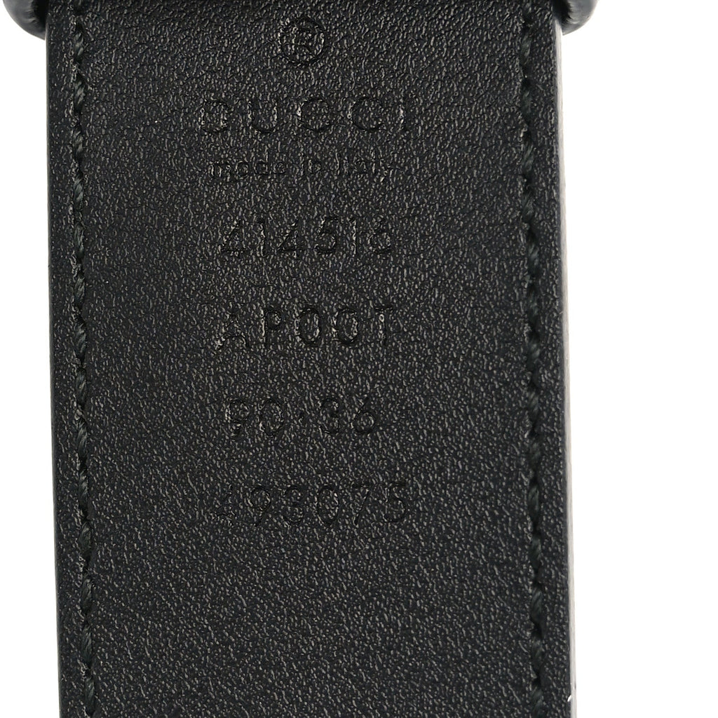Calfskin Double G 30mm Belt 90 36 Black