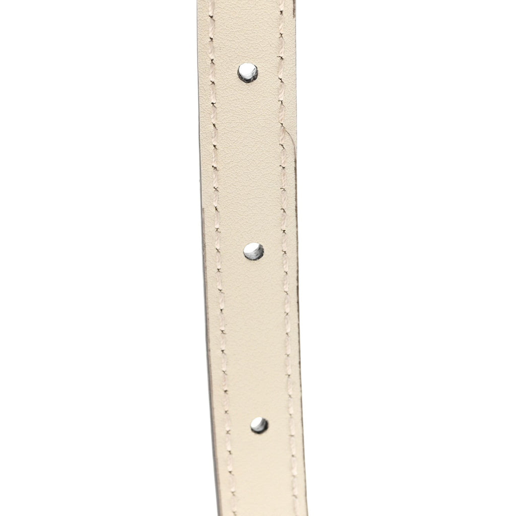 Patent Double G Thin Belt 75 30 Mystic White