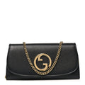 Roxy Calfskin Blondie Continental Chain Wallet Black