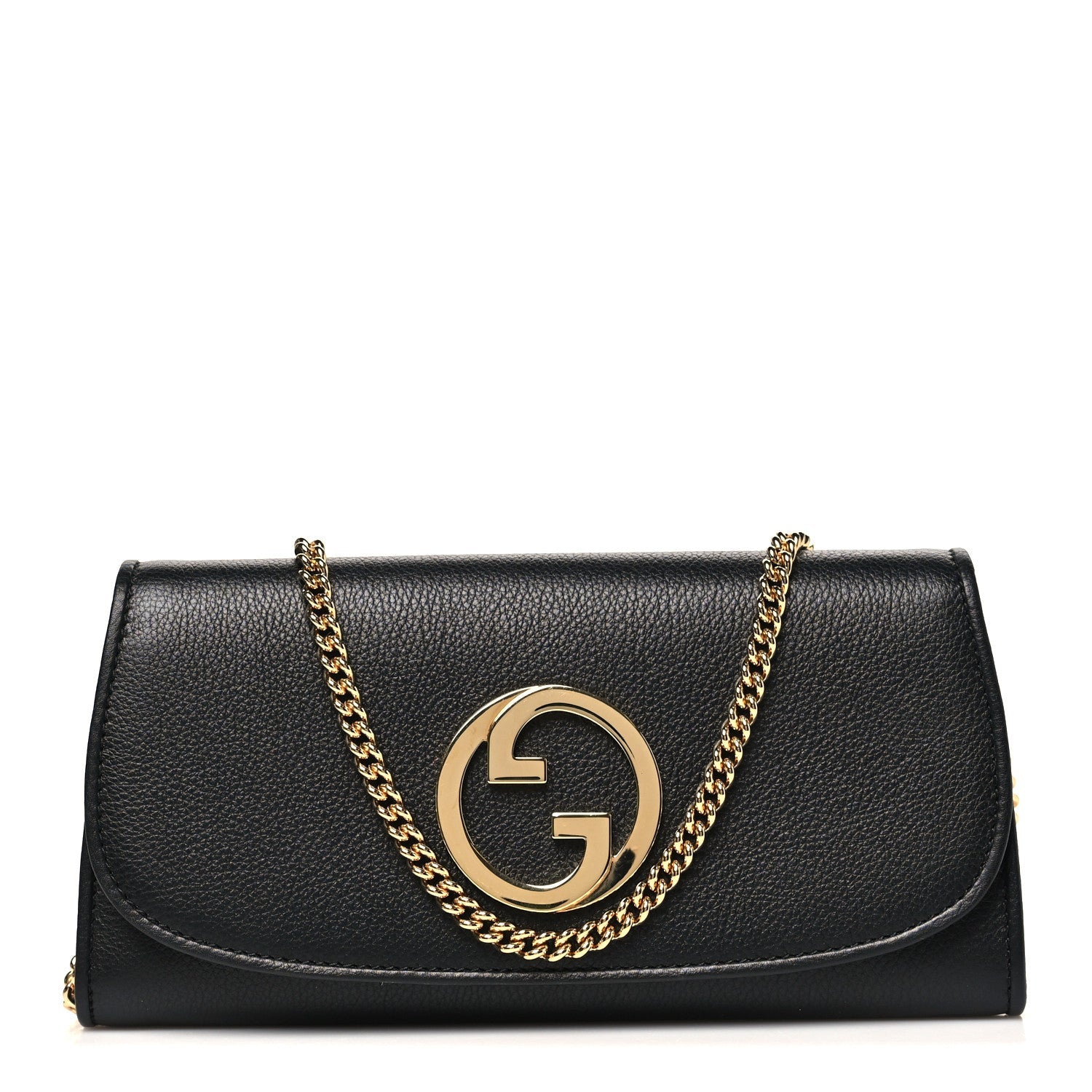 Roxy Calfskin Blondie Continental Chain Wallet Black