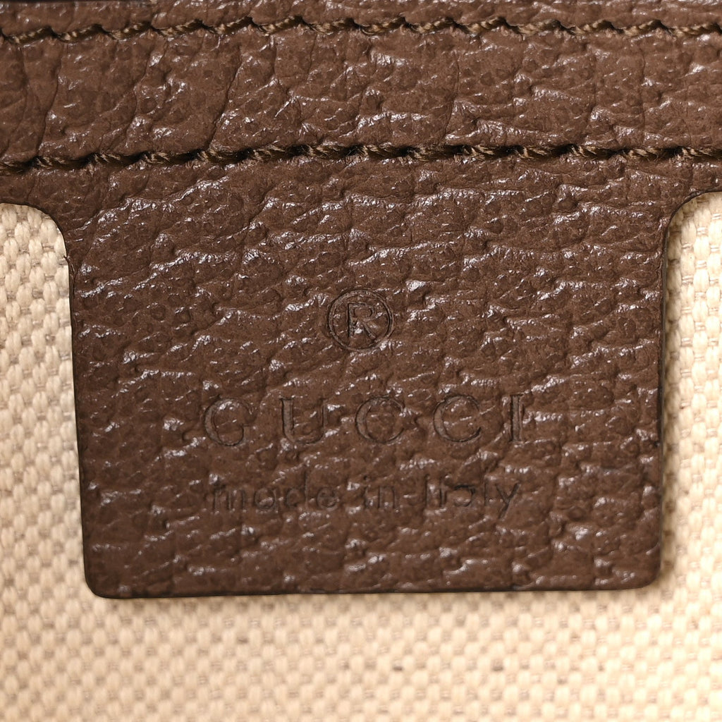 Soft GG Supreme Monogram Medium Ophidia Belt Bag Dark Brown