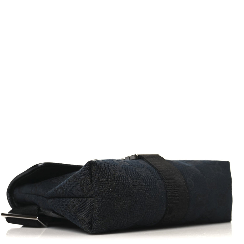 GG Monogram Web Buckle Belt Bag Black