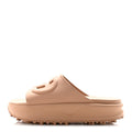 Soft Rubber Mens Interlocking G Platform 42mm Slide Sandals 9 Vintage Camel