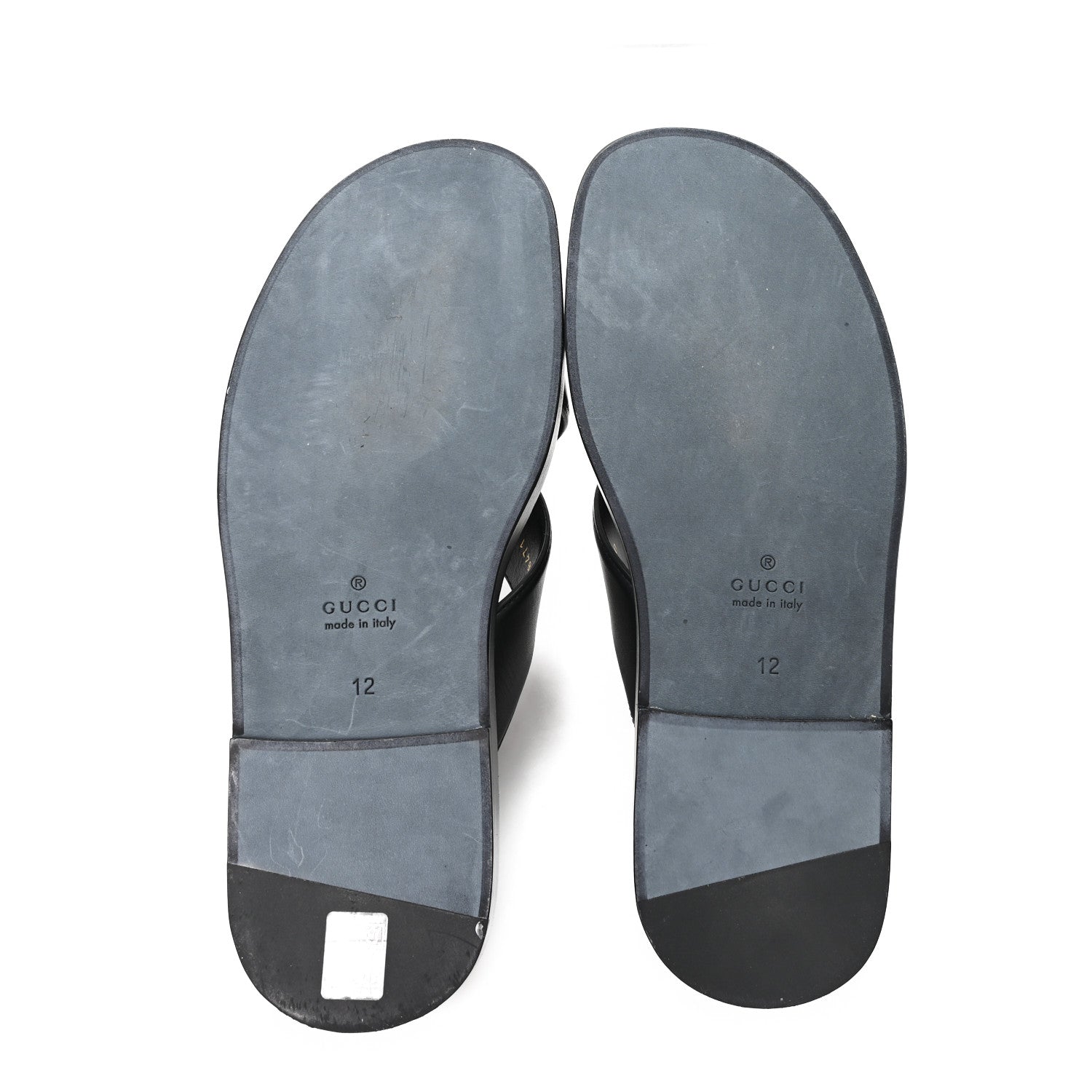 Cosmos Softy Calfskin Interlocking G Sandals 12 Black