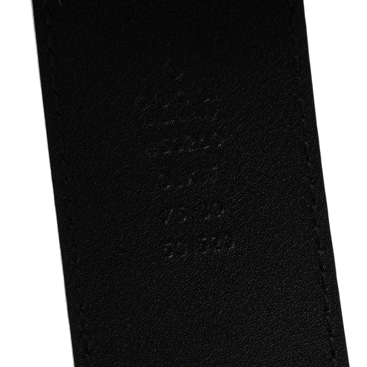 Moon Calfskin Pearl Double G 40mm Belt 75 30 Black Cream