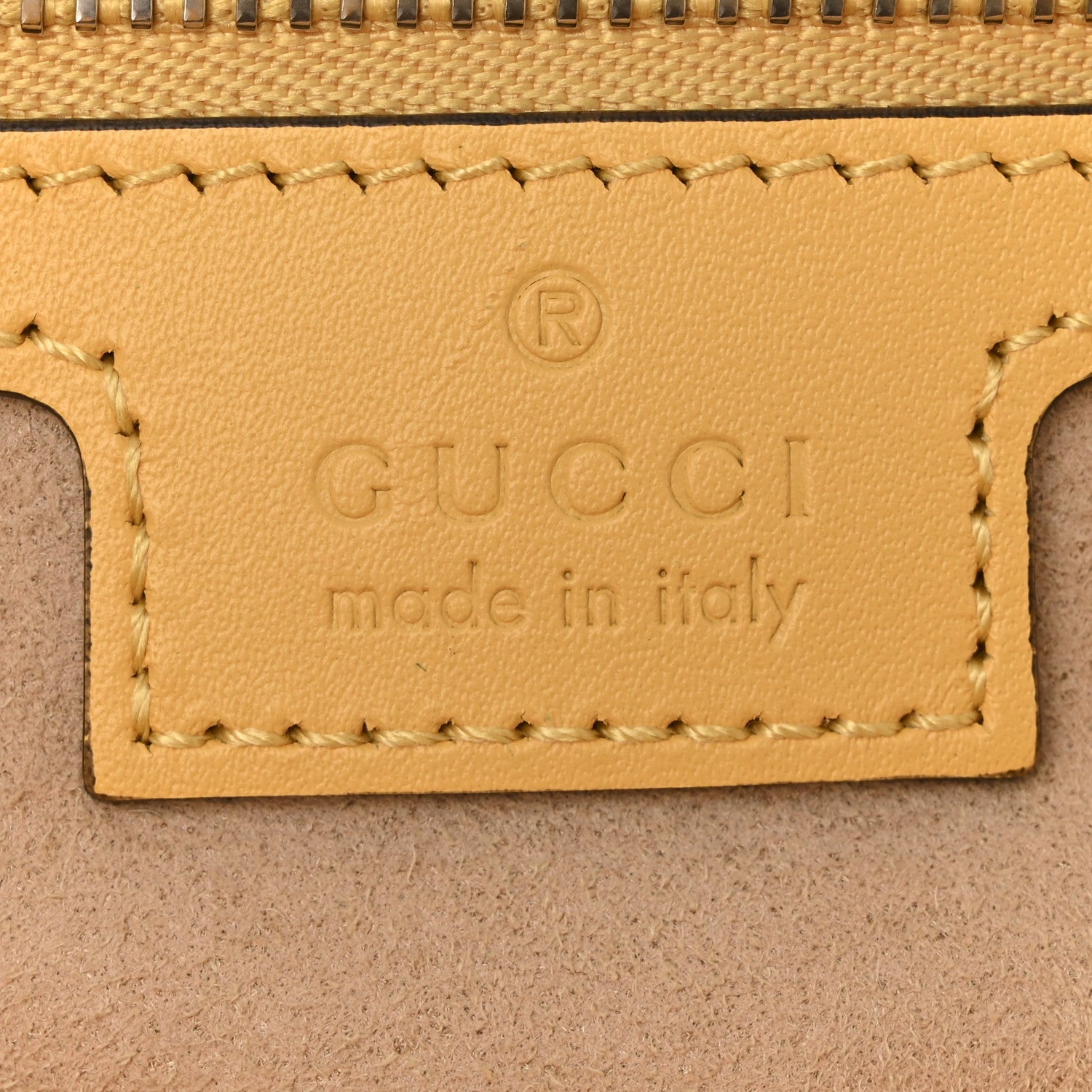 Senna Calfskin Petite GG Small Tote Bag Sunny Yellow