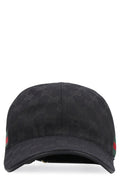 Gucci 200035 Logo All Over Baseball Cap — Black