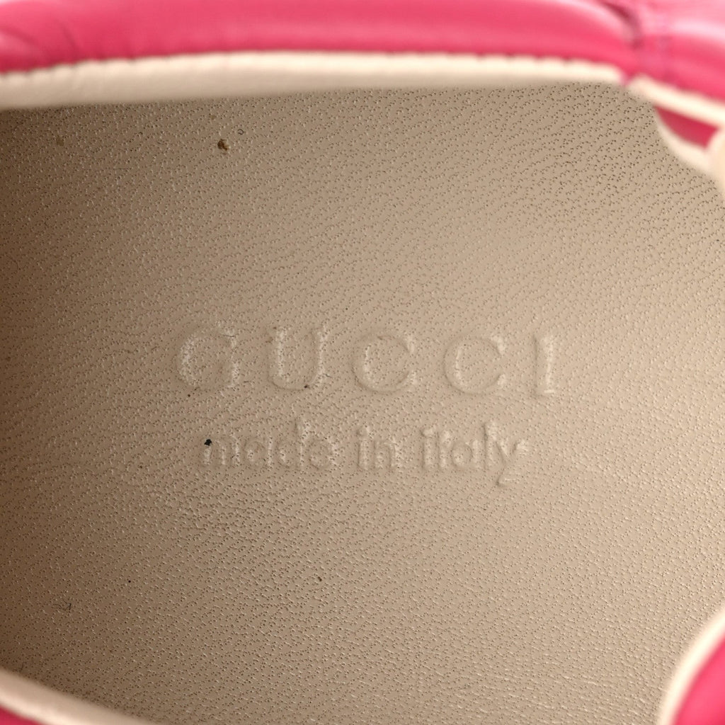 Calfskin Logo Womens Rhyton Sneakers 35 Box Pink