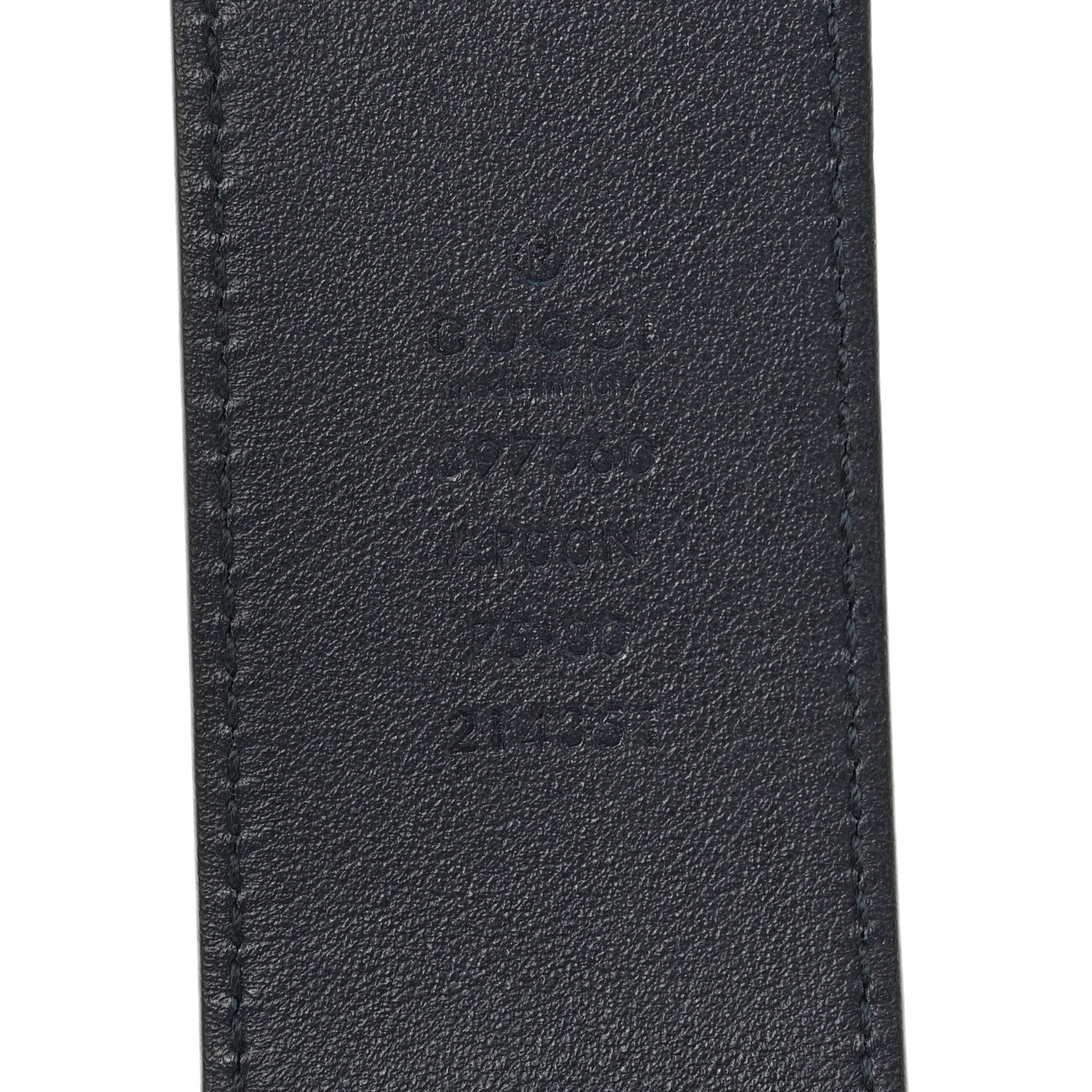 Moon Calfskin Nickel Double G 40mm Belt 75 30 Blue