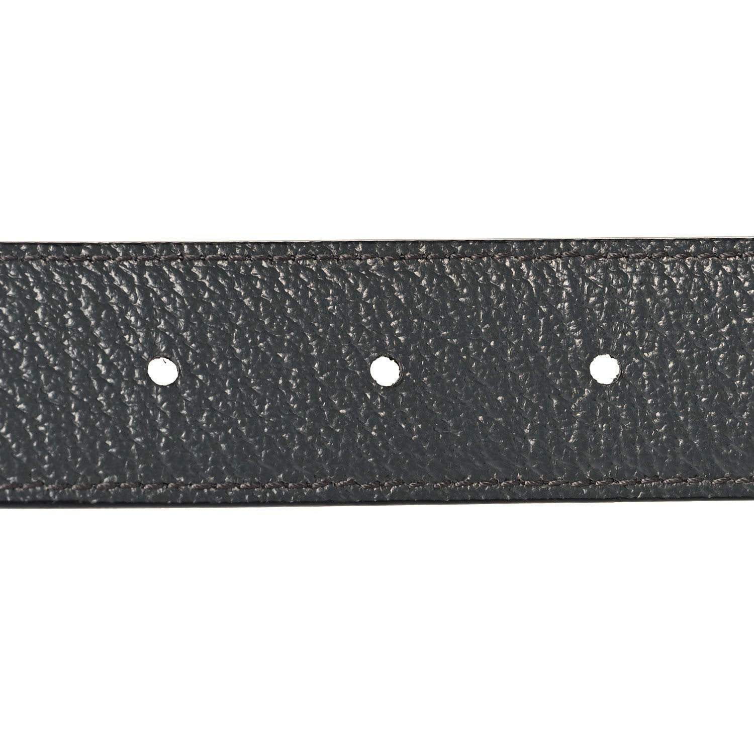 Textured Dollar Calfskin Squared Interlocking G 30mm Reversible Belt 85 34 Black